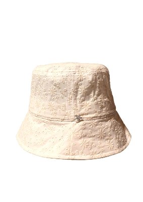 LACE IVORY BUCKET HAT