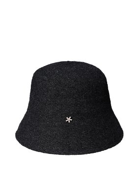 BASIC WOOL CHARCOAL BUCKET HAT