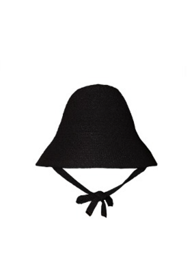 JASMINE BLACK BONNET HAT