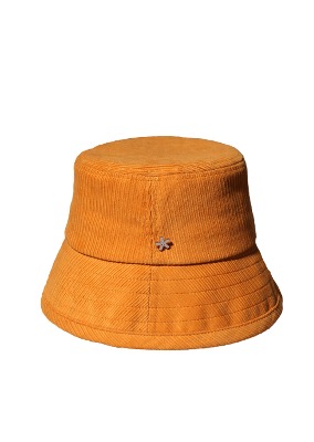 BASIC CORDUROY MUSTARD BUCKET HAT