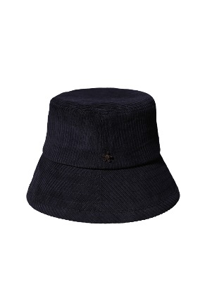 BASIC CORDUROY NAVY BUCKET HAT