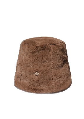 RABBIT BROWN BUCKET HAT