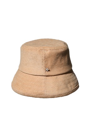 BASIC CORDUROY BEIGE BUCKET HAT
