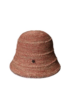 NATURAL LINE RED BUCKET HAT
