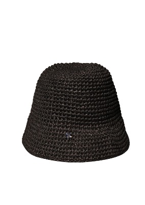 CLOVER BLACK BUCKET HAT
